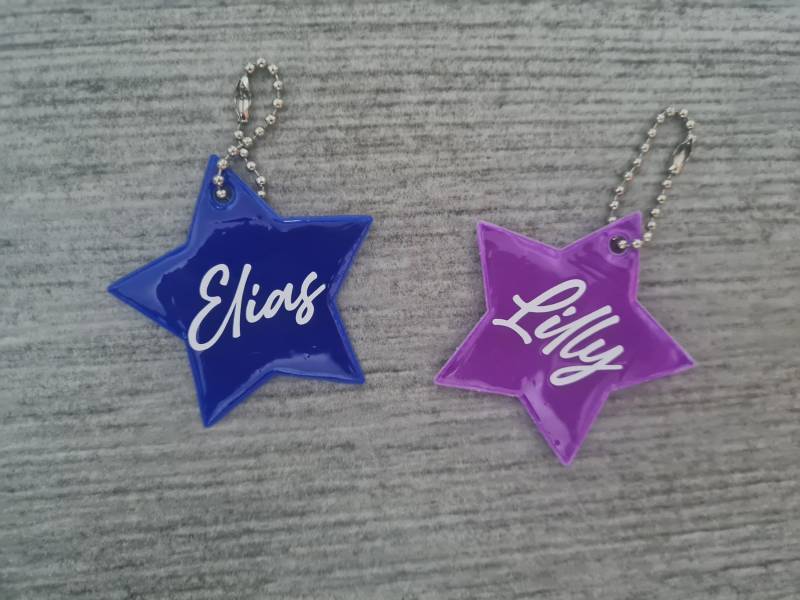 Reflektor Stern, Personalisierbar Mit Namen Und Wunsch-Motiv von PreciousPlottology