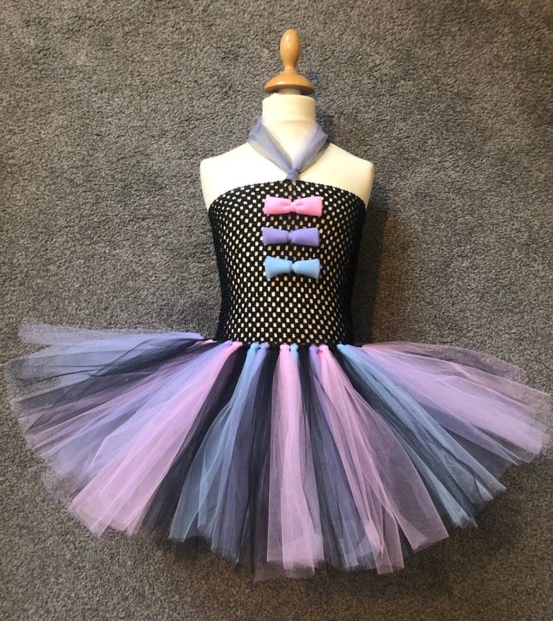 Handgemachtes Tutu Kleid Aus Schwarz & Pastell Tüll von PreciousPrincessesCo