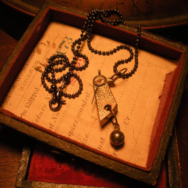 steampunk Halskette - Handgefertigt Aus Vintage Taschenuhrteilen, Gunmetal Plated Ballchain steampunk Halskette - Handgefertigt Aus Vintage Taschenuhrteilen, Gunmetal Plated Ballchain von PreciousRuin