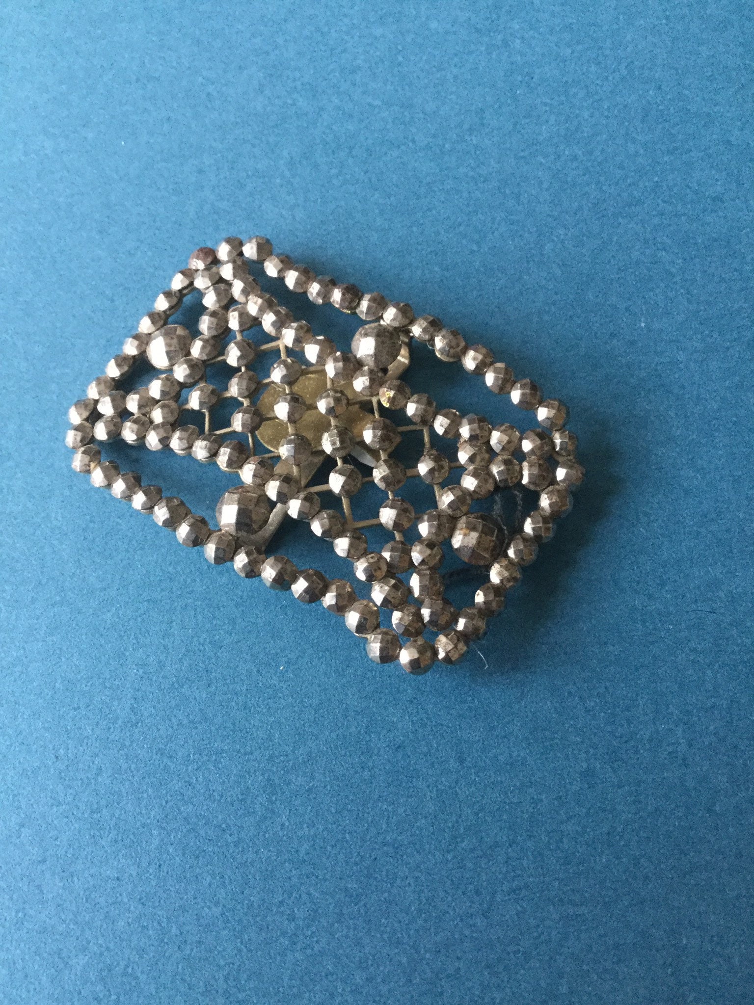 Antike 19Th Century Metall Gürtelschnalle C1890 von Preciouspastevintage