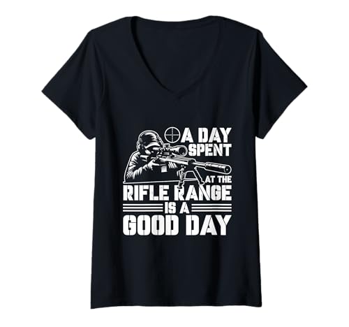 Damen EIN Tag auf der Rifle Range Design T-Shirt mit V-Ausschnitt Damen EIN Tag auf der Rifle Range Design T-Shirt mit V-Ausschnitt von Precision Aim Apparel