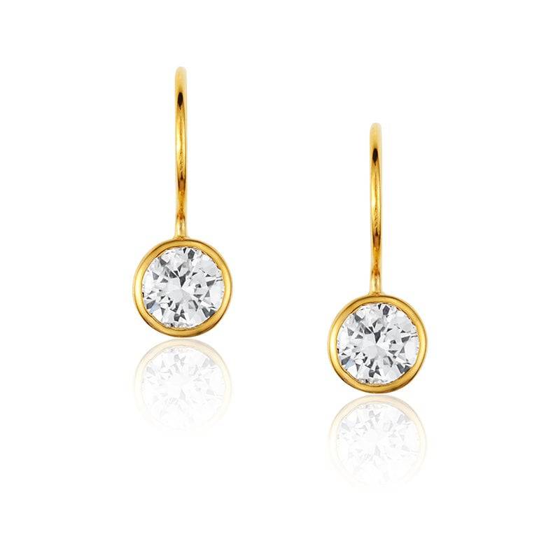 Ohrringe, Tropfen Solitär in Rosegold, Cubic Zirkonia Solitär, Brautjungfer Geschenk, Bestes Frauengeschenk, Zierliche Ohrringe, Tropfen Solitär in Rosegold, Cubic Zirkonia Solitär, Brautjungfer Geschenk, Bestes Frauengeschenk, Zierliche von PreetisqueJewelry