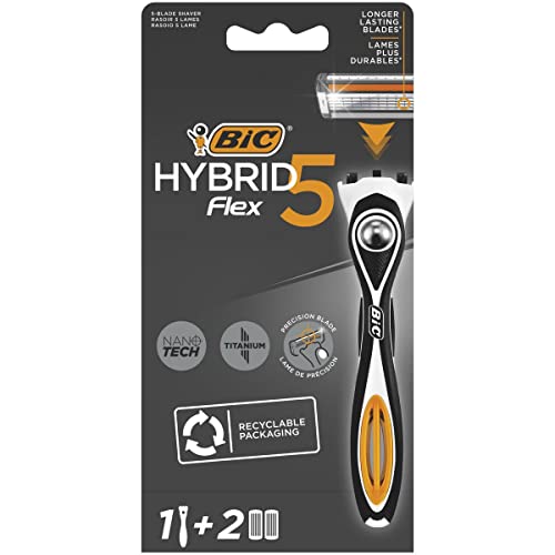 BIC Hybrid 5 Flex Rasierer, 3 Stück, 1 Rasierer + 2 Nachfüllpackungen *** Schnelle und saubere Lieferung nach Hause *** von Préféres d'Amandine