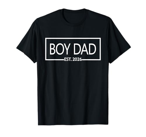 Boy Dad Est. 2026 Vatertag Ankündigung Geschlecht Enthüllung T-Shirt von Pregnancy Announcement Est. 2026 Gifts