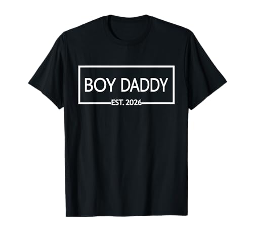 Boy Daddy Est. 2026 Vatertag Ankündigung Geschlecht Enthüllung T-Shirt von Pregnancy Announcement Est. 2026 Gifts