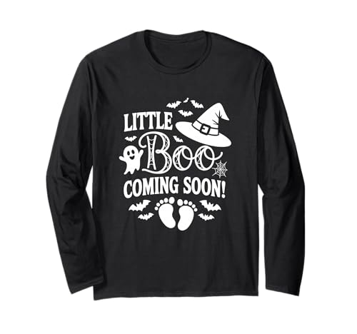 Pregnancy Announcement Halloween Spooky Baby Reveal Langarmshirt von Pregnancy Announcement Halloween Tee