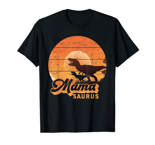 Mama Saurus Mama Dino Mutter Dinosaurier Familie Mama MamaSaurus T-Shirt von Pregnancy Announcement Mama Dinosaurus