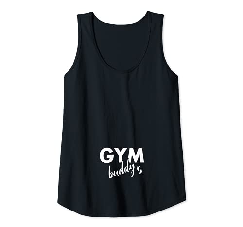 Damen Gym Buddy lustiges Schwangerschafts-Workout-Geschenk für schwangere Frauen Tank Top Damen Gym Buddy lustiges Schwangerschafts-Workout-Geschenk für schwangere Frauen Tank Top von Pregnancy By Design Tee Company
