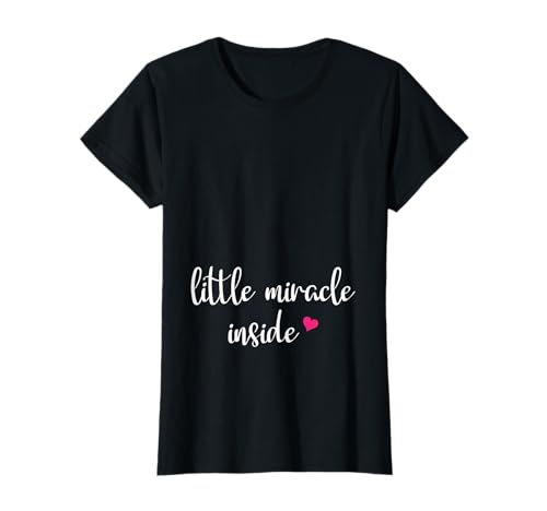 Little Miracle Inside Schwangerschaft Mutter werdende Eltern Baby T-Shirt von Pregnancy Parents Gift Idea For Pregnant Women