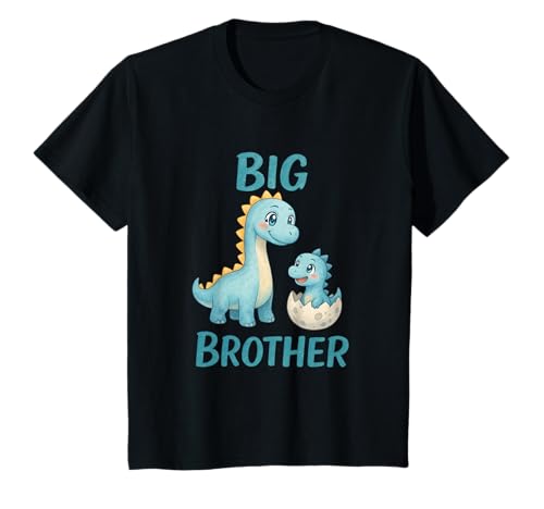 Kinder, Kleinkinder, Teenager, niedlicher Dinosaurier, großer Bruder T-Shirt Kinder, Kleinkinder, Teenager, niedlicher Dinosaurier, großer Bruder T-Shirt von Pregnancy Reveal Announcement Design