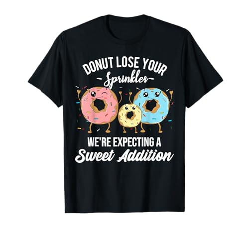 Donut Baby Ankündigung Lustige Süße Ergänzung Eltern Mama Papa T-Shirt Donut Baby Ankündigung Lustige Süße Ergänzung Eltern Mama Papa T-Shirt von Pregnancy Reveal Expecting a Boy Family Quote