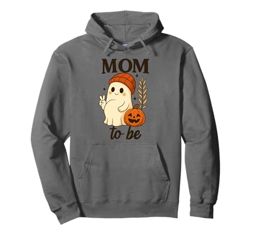 Mom to Be Peace Zeichen Geist mit Kürbis Herbst Frauen Pullover Hoodie von Pregnant Mom Ghost Halloween Outfit