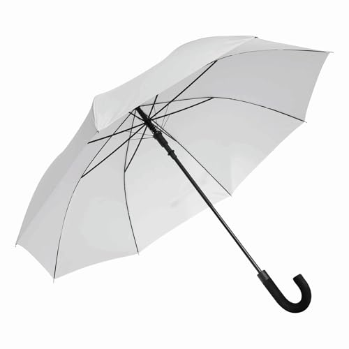 Preiswert&Gut Golfschirm Ø119 cm Golf Schirm Regenschirm Groß XL Stockschirm Damen Herren 2 Personen (Weiß) von Preiswert & Gut