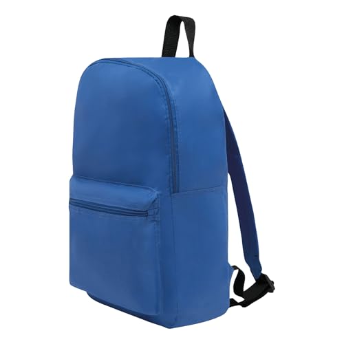 Preiswert&Gut Rucksack klein Dunkelblau 30x10,5x39,5 cm – Mini Tasche für Damen mit Reißverschluss-Hauptfach Wanderrucksack Rucksäcke 190g kleinerrucksack mit Verstellbaren gepolsterte Schultergurte von Preiswert & Gut