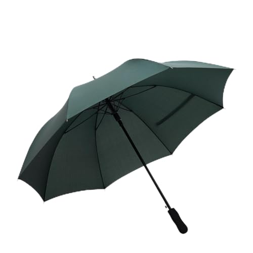Preiswert & Gut Stockschirm Automatik Groß 120 cm Damen Herren Fiberglas XXL Regenschirm Regenschirm (Dunkelgrün) von Preiswert & Gut