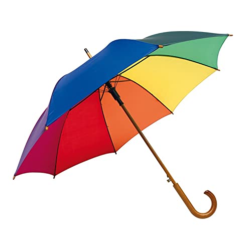 Preiswert & Gut Regenschirm Ø103cm Regenbogen Stockschirm Automatik Tango Damen Herren Schirm von Preiswert & Gut