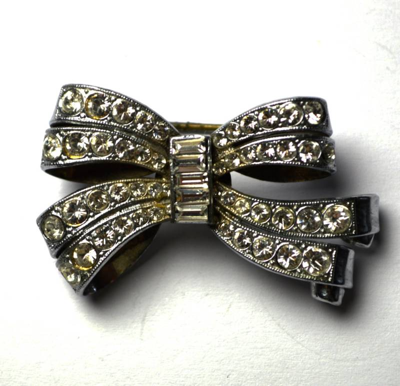 Edwardian Paste Schleife Brosche 1930Er Jahre Edwardian Paste Schleife Brosche 1930Er Jahre von PrelovedTreasuresGB