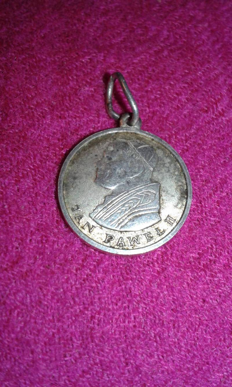 Doppelseitiger Massiver Sterling Silber Pope Jan Pawel 11 1970Er Jahre Vintage Anhänger Oder Armband Charm Vatikanisch Italienisch Malteser von Prelovedbargains