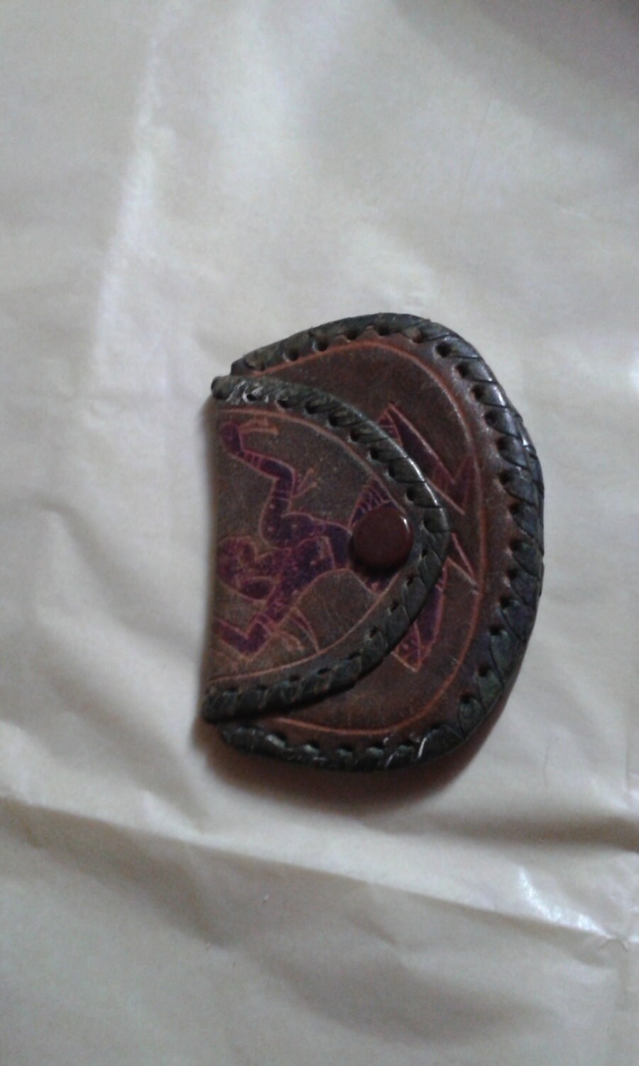 Süße Vintage Kleine Leder Geldbörse von Prelovedbargains