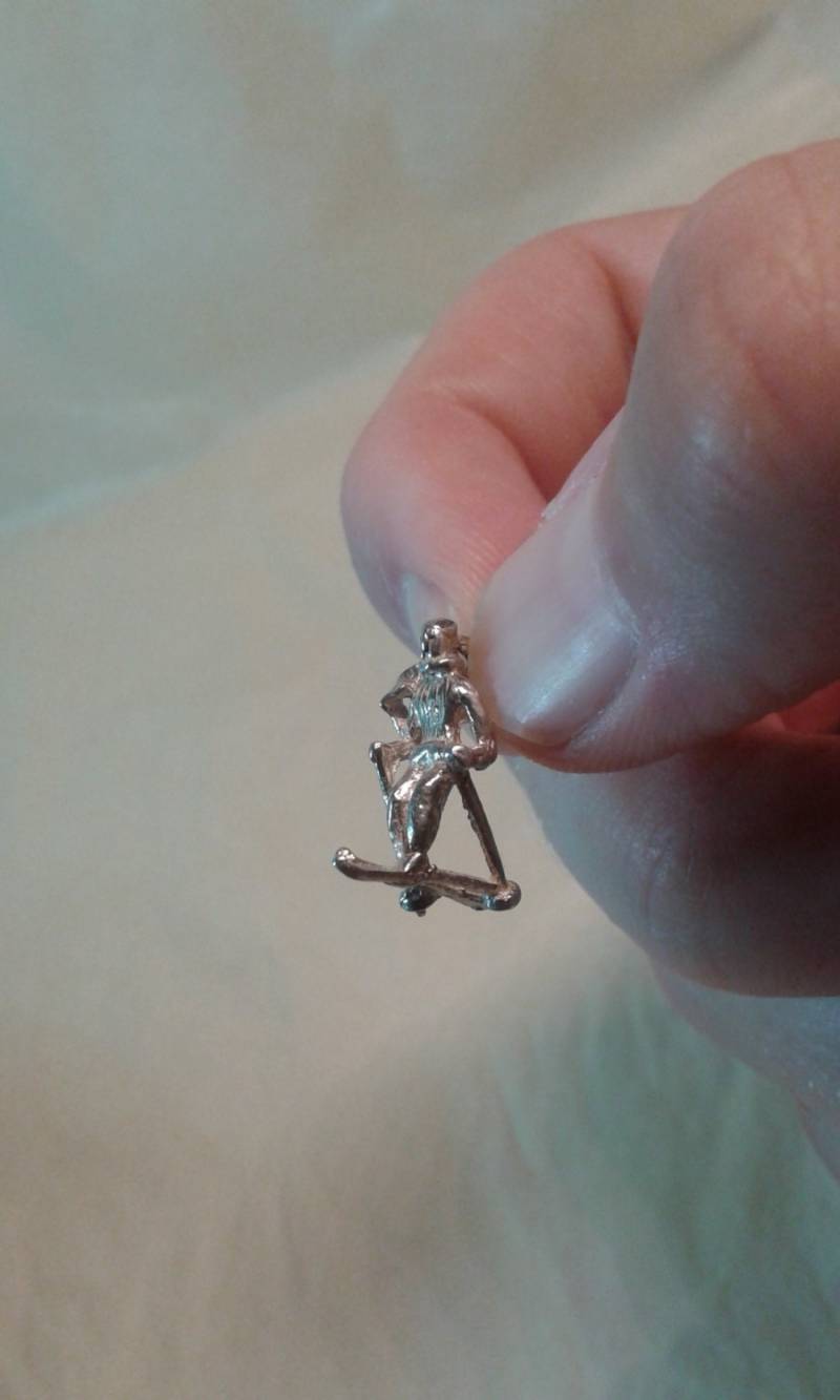 sterling Silber Ski Mann Charme sterling Silber Ski Mann Charme von Prelovedbargains