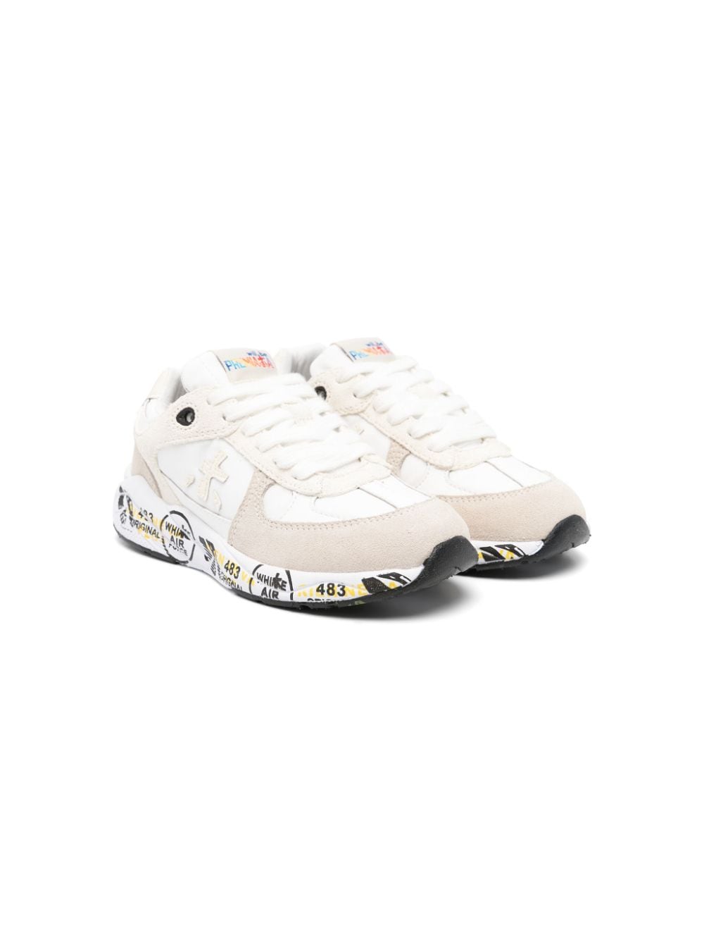 Premiata Kids Robin panelled sneakers - Nude von Premiata Kids