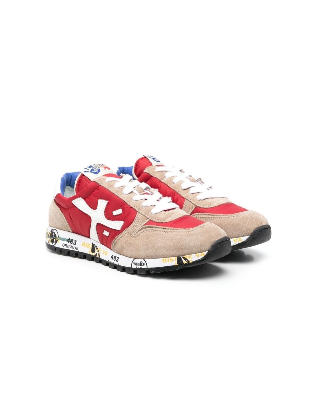 Premiata Kids TEEN Sneakers in Colour-Block-Optik - Braun von Premiata Kids