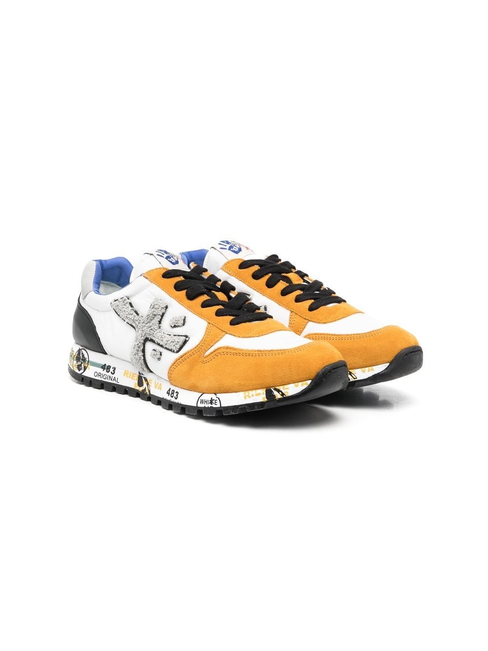 Premiata Kids TEEN Sneakers in Colour-Block-Optik - Gelb von Premiata Kids