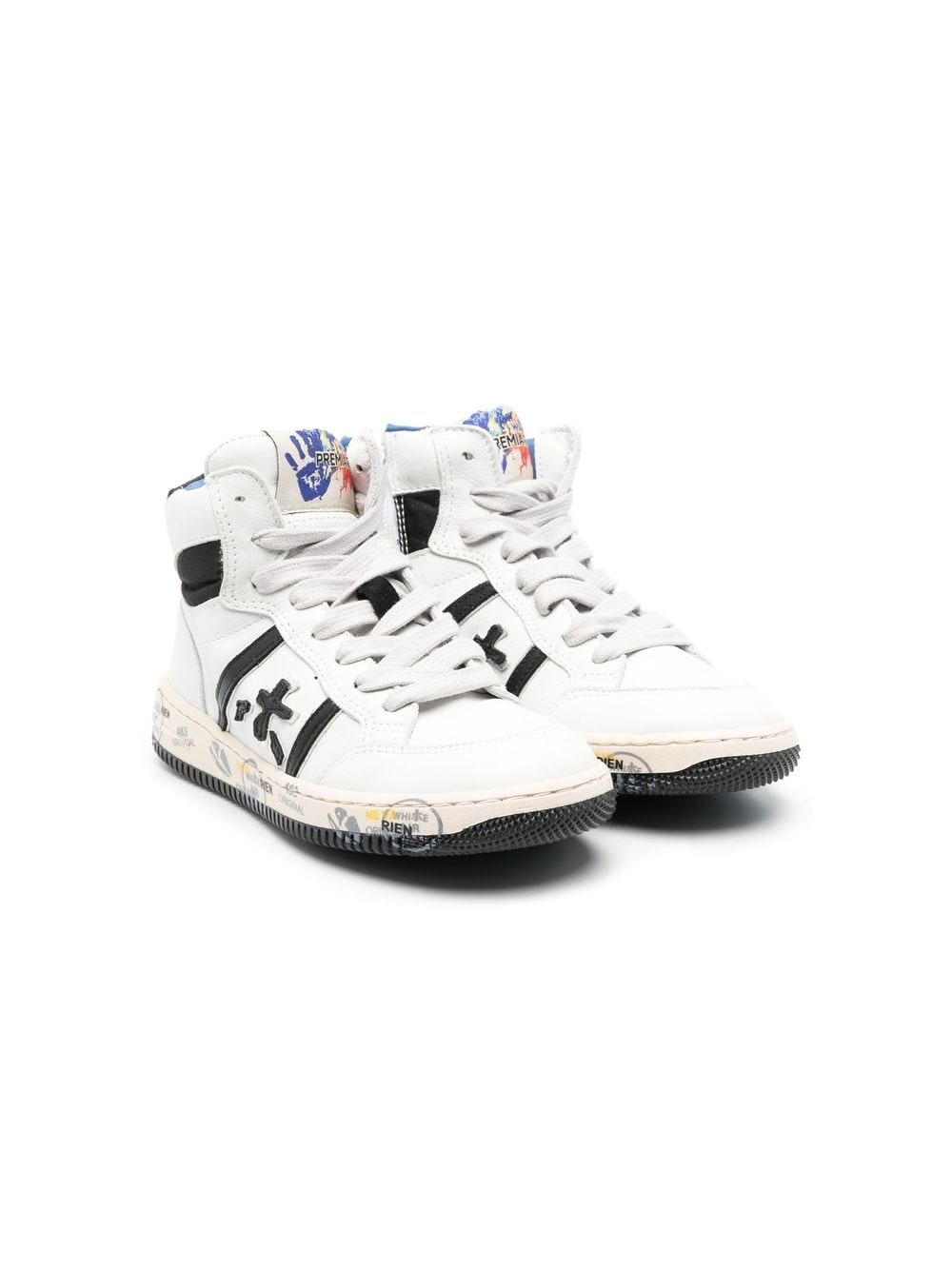 Premiata Kids Wall High-Top-Sneakers - Weiß von Premiata Kids