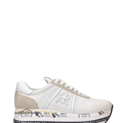 Elegante Weiße/graue Premiata Damensneaker von Premiata