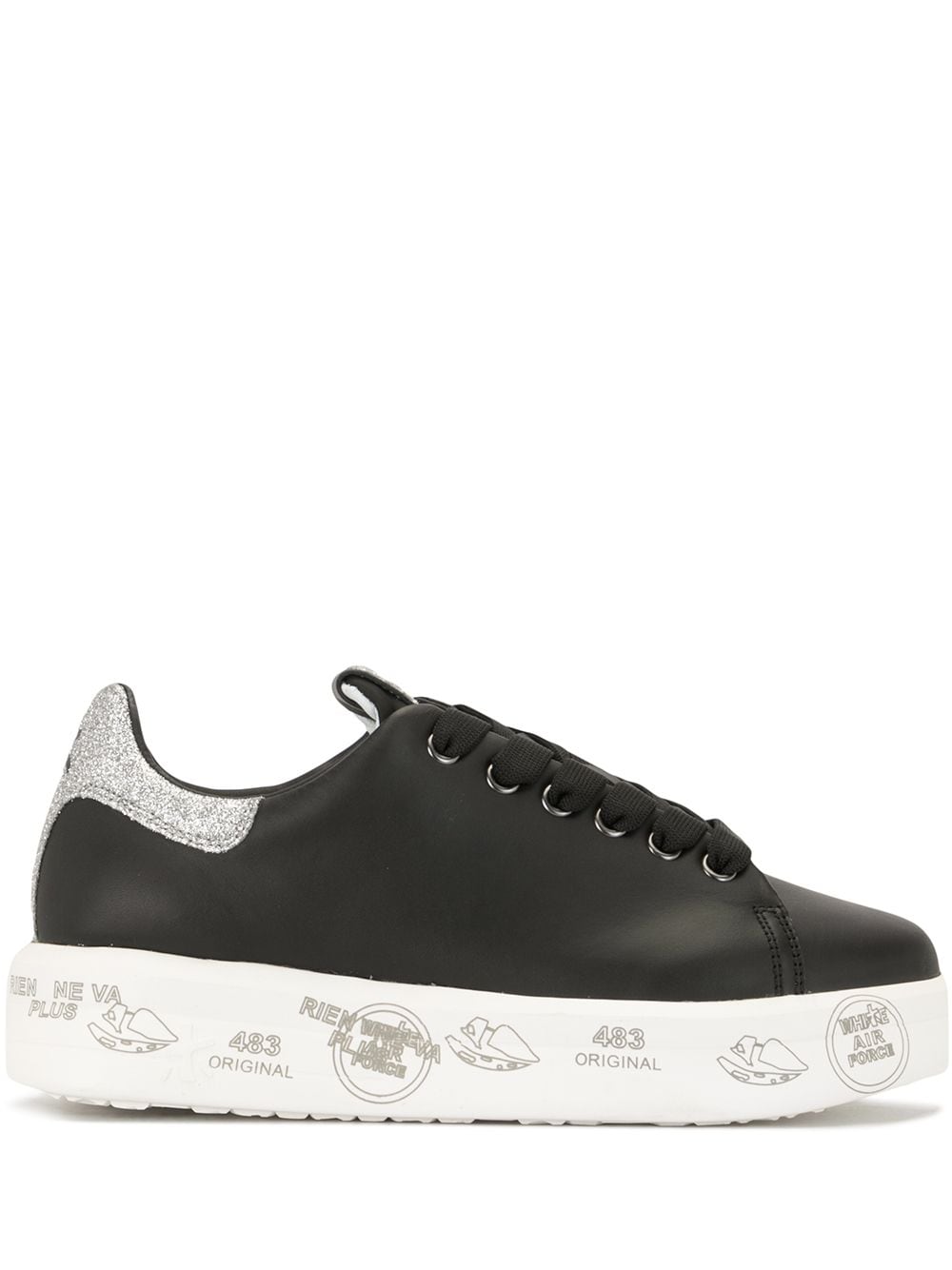 Premiata 'Belle 4904' Flatform-Sneakers - Schwarz von Premiata