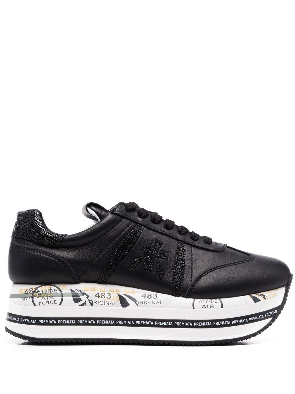 Premiata Beth Plateau-Sneakers - Schwarz von Premiata