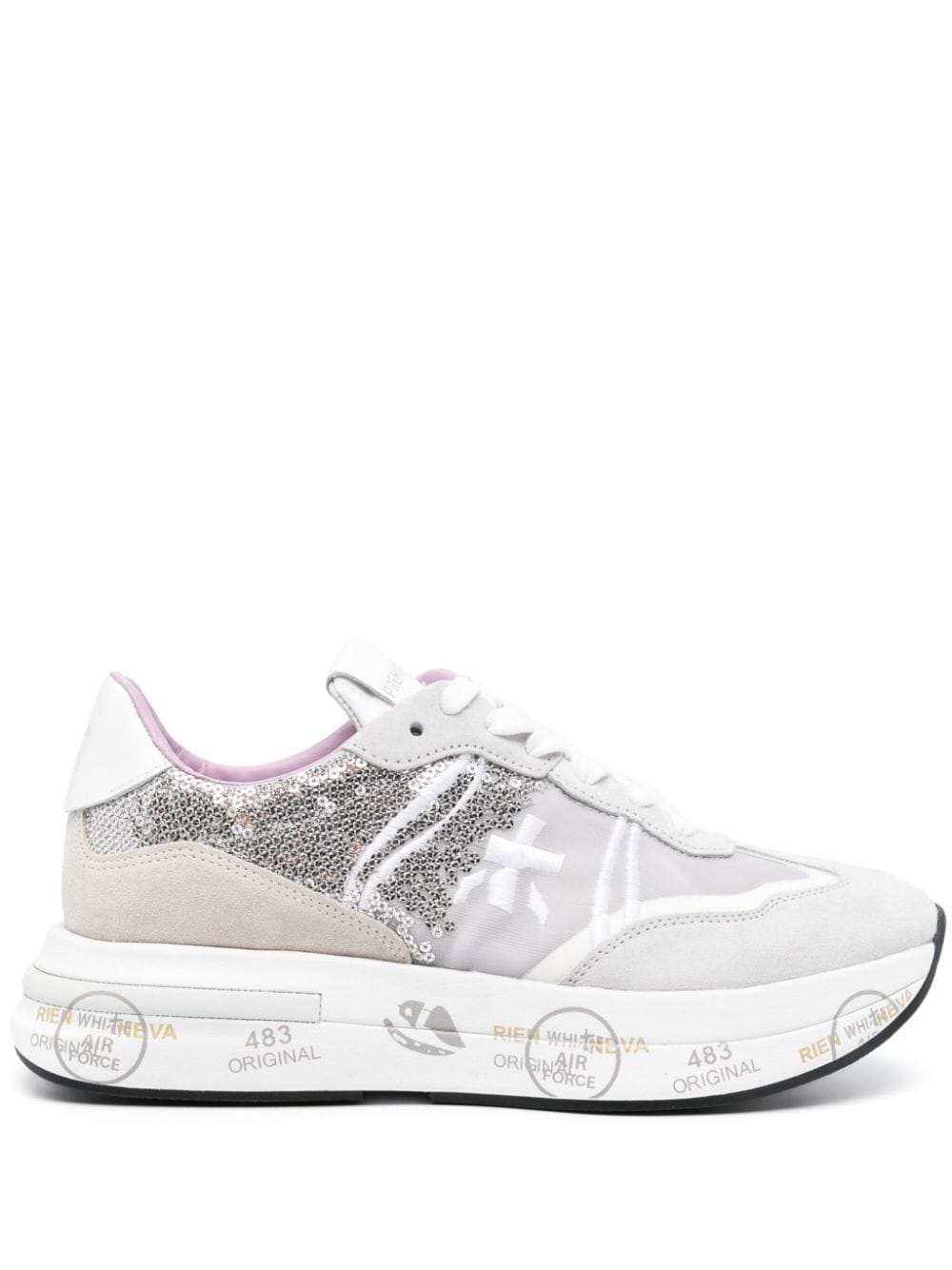 Premiata Cassie Sneakers mit Pailletten - Grau von Premiata