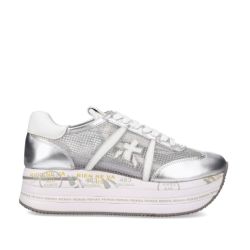 Premiata Damen Silberne Netzsneaker von Premiata