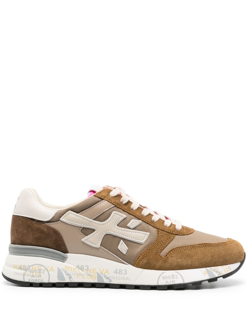 Premiata Mick 6610 Sneakers in Colour-Block-Optik - Braun von Premiata