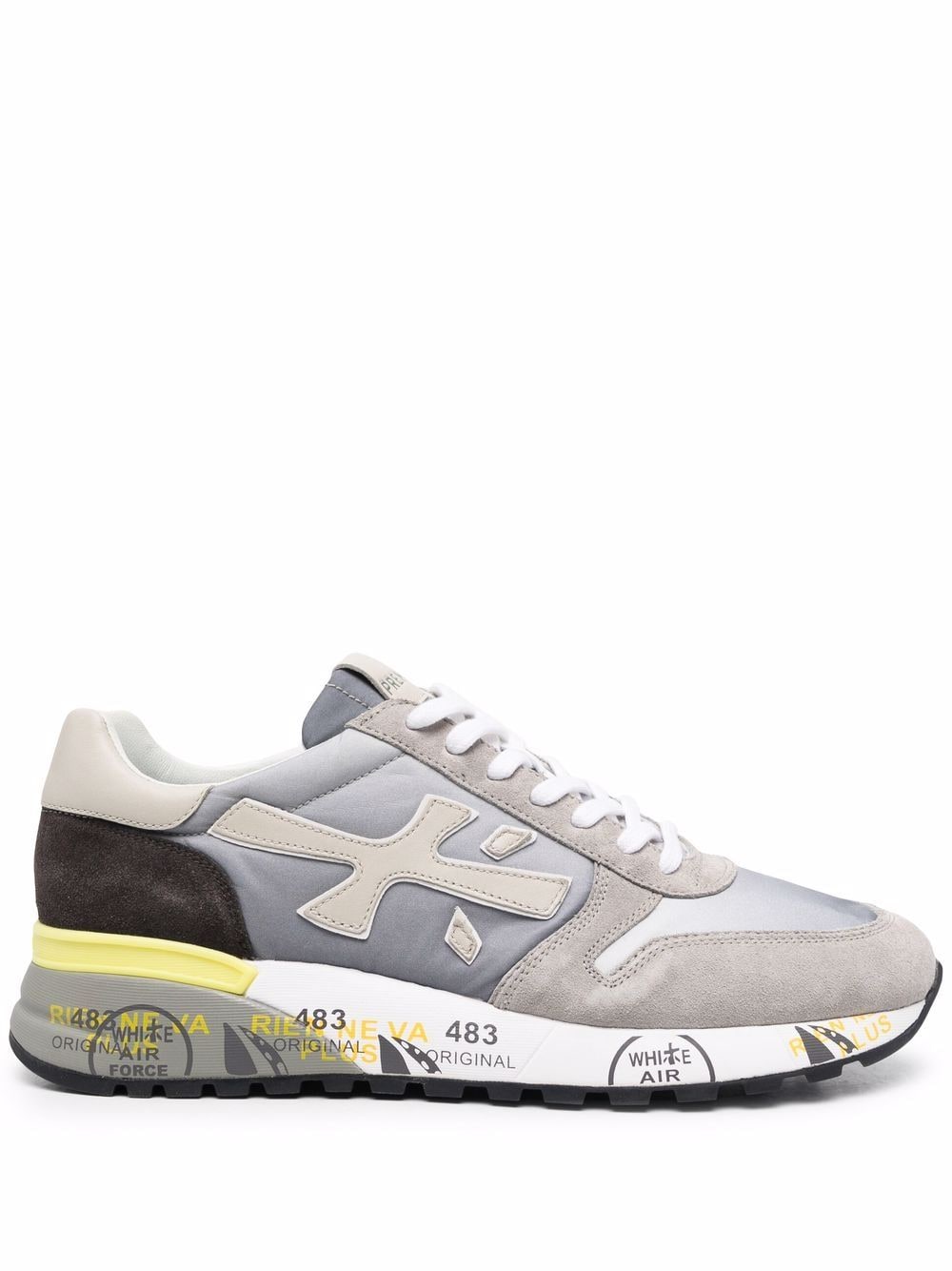 Premiata Mick Sneakers in Colour-Block-Optik - Grau von Premiata