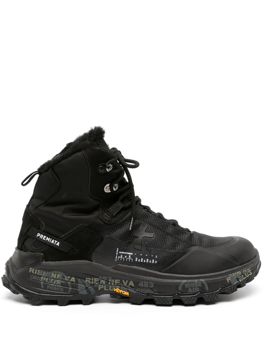 Premiata Saintcross 347M High-Top-Sneakers - Schwarz von Premiata