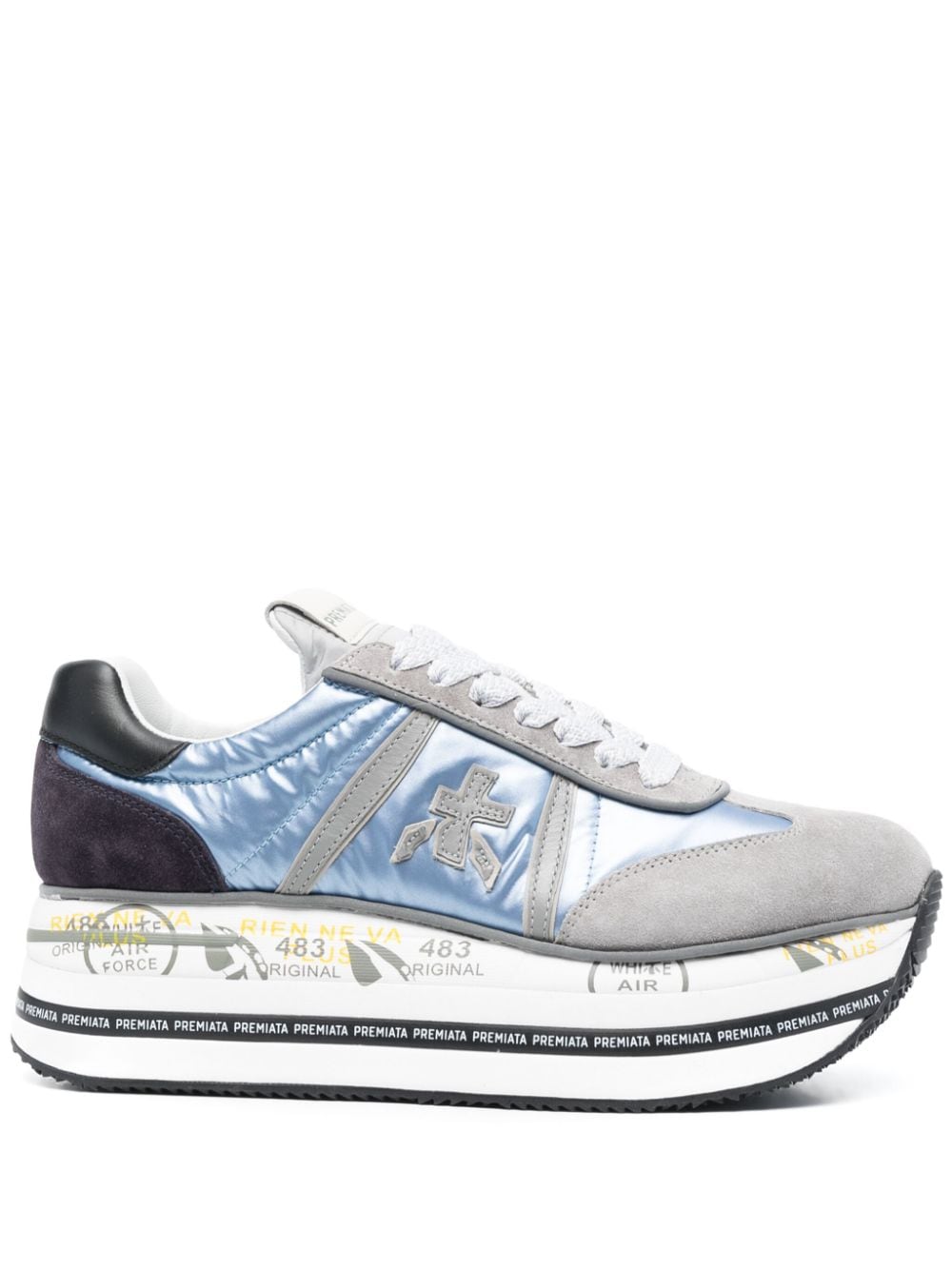 Premiata Sneakers im Metallic-Look - Blau von Premiata