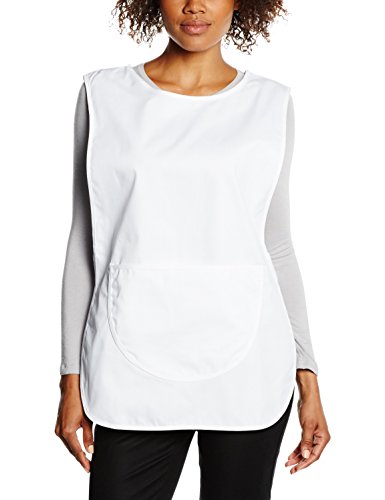 Premier Workwear Damen Ladies Pocket Tabard Top, Weiß (White), X-Large von Premier Workwear