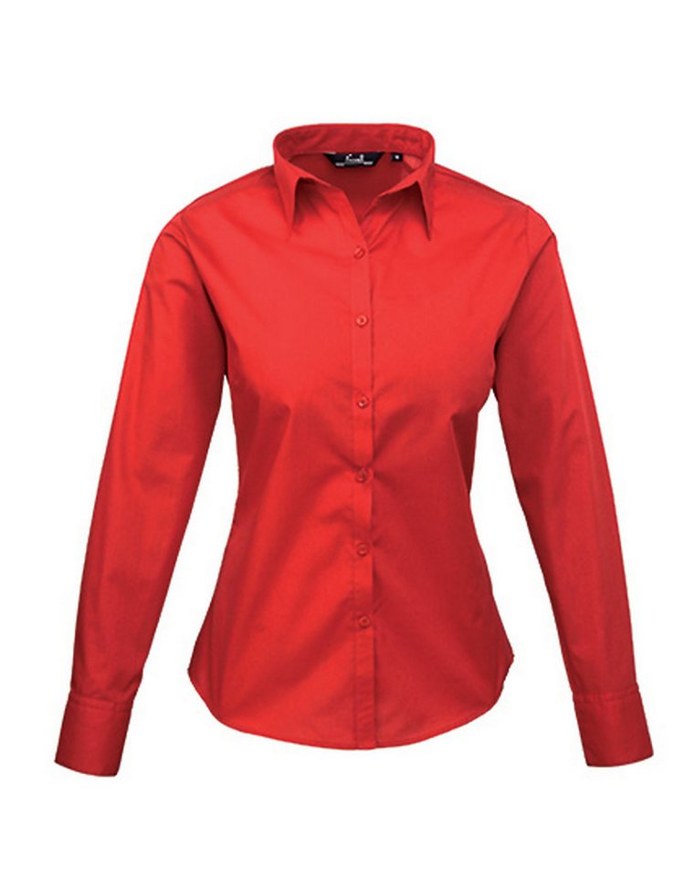 Premier Workwear Langarmhemd Women´s Poplin Long Sleeve Blouse Premier Workwear Langarmhemd Women´s Poplin Long Sleeve Blouse von Premier Workwear