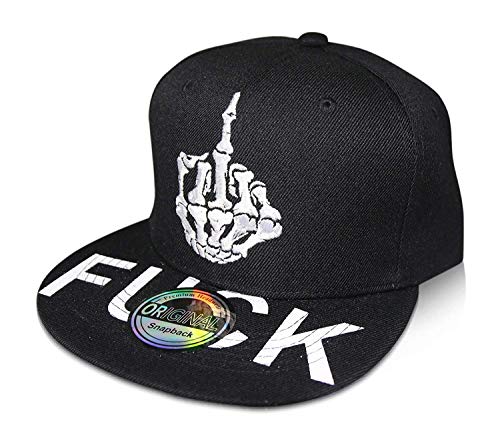 Snapback Cap Uni (FUCK SKULL) von Premium Headwear