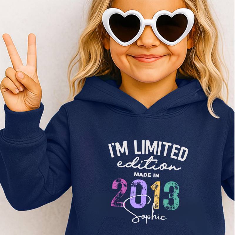 Personalisiertes Geschenk Für Mädchen + Jungen Kinder Hoodie Mit Name Geburtstagsgeschenk Tochter Sohn Geschenke Zum 12 Geburtstag Enkelin von PremiumPrintsDeluxe