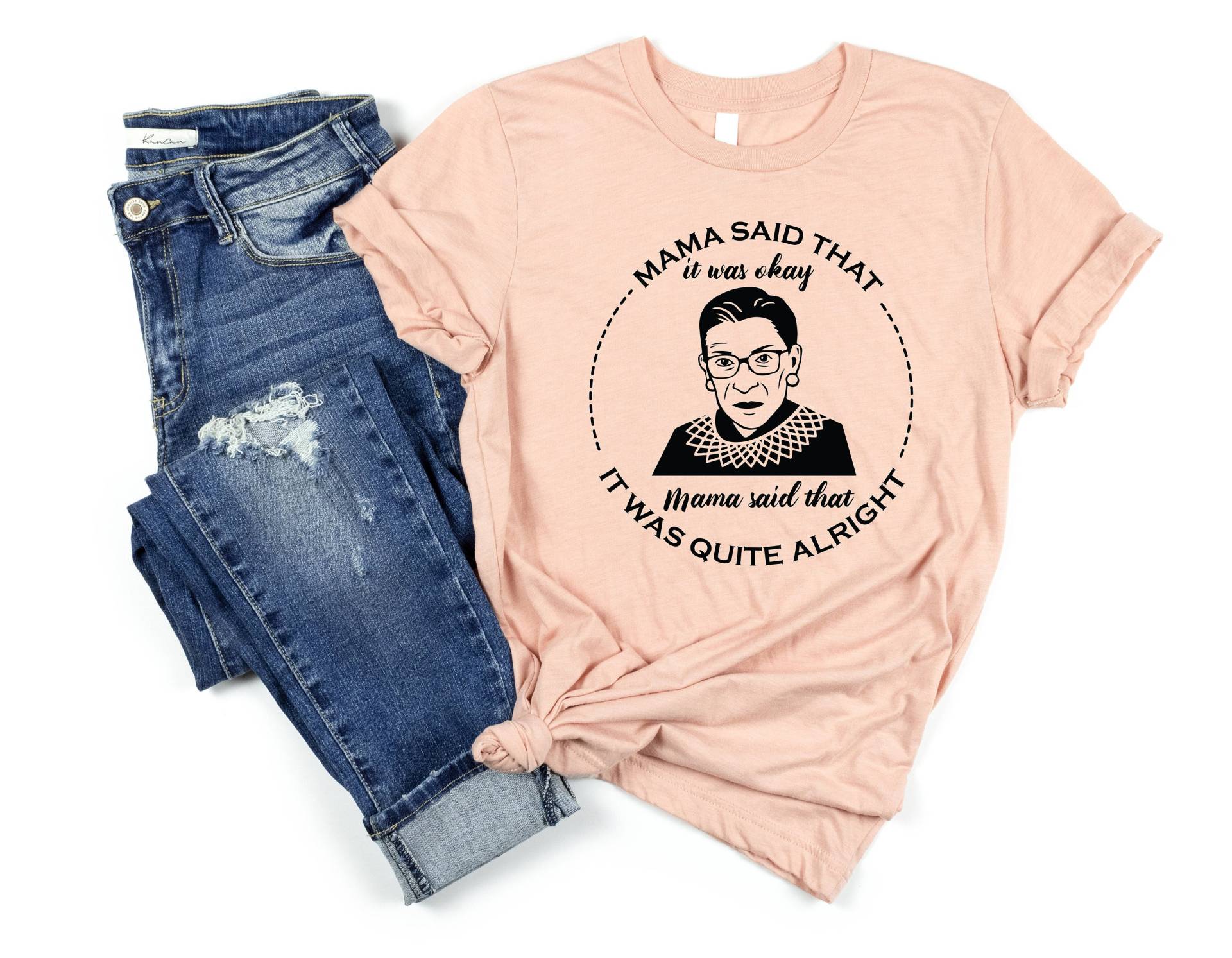 Mama Said That, Ruth Bader Ginsburg Shirt, Frauen Rechte Feminismus Pro Choice Mädchen Power Reproduktionsrechte Shirt von PremiumUSATees