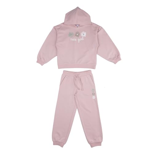 Prénatal Baby Girls Completo Tuta Non Felpata in Morbido Cotone, Pantalone Lungo e Felpa Con Cappuccio Trainingsanzug-Set, Pink, 9-10 Jahre von Prénatal