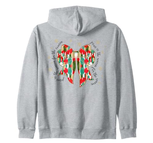 Bunte Weihnachts-Kokettschleife für Herren und Damen Kapuzenjacke von Preppy Christmas Men Women Apparel Clothes Ideas