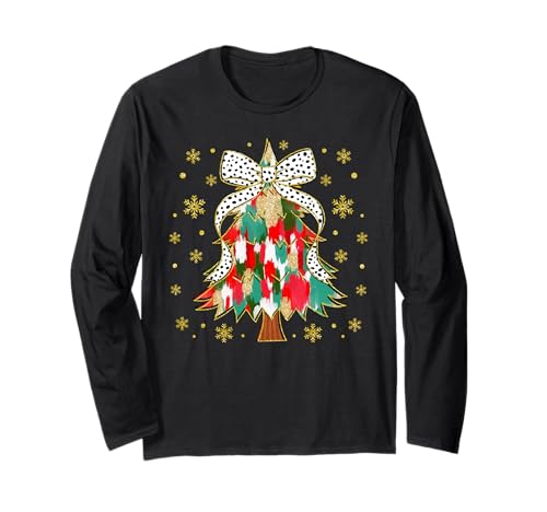 Weihnachtsbaum Herren Damen Xmas Kokette Bunt Weihnachten Langarmshirt von Preppy Christmas Men Women Apparel Clothes Ideas