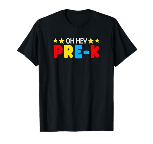 Pre-K Kids Boy Back To School Students Teacher Colorful T-Shirt von Preschool Back To School Costume