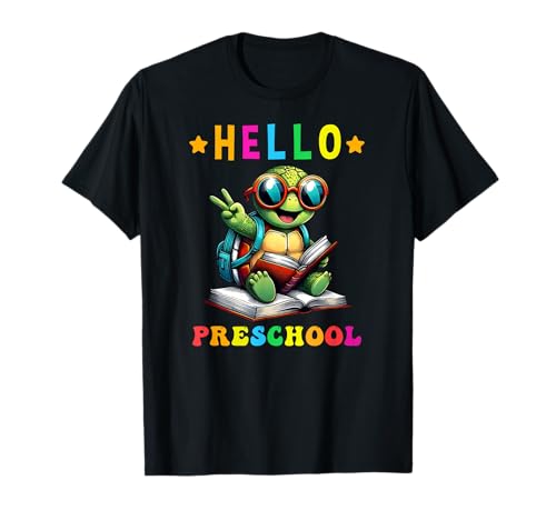 Hallo Schildkrötenliebhaber vom Schulanfang für Jungen und Mädchen T-Shirt Hallo Schildkrötenliebhaber vom Schulanfang für Jungen und Mädchen T-Shirt von Preschool First Day of School Outfits Women Men