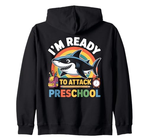 Bereit, Hai-Kinder im Vorschulalter anzugreifen Kapuzenjacke von Preschoolers Cute Shark Boys Design