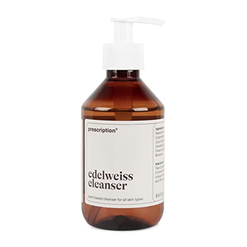 Prescription by Soap Edelweiss Reinigungsschaum Gesicht (250 ml) - Beruhigender Edelweiss Cleanser für Damen & Herren - Gesichtscreme gegen Rötungen und Entzündungen von Prescription by Soap