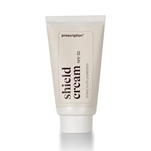 Prescription by Soap Shield Cream Gesichtscreme LSF 30 für jeden Tag (50 ml) - Getönte Tagescreme für Damen & Herren mit Anti Aging Effekt - Hautcreme mit Lichtschutzfaktor von Prescription by Soap
